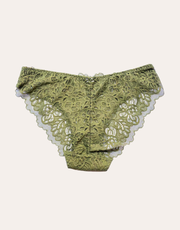 Dainty Lace Brief - Olive