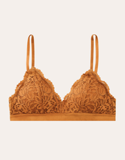 Dream Lace Triangle Bralette - Bronze