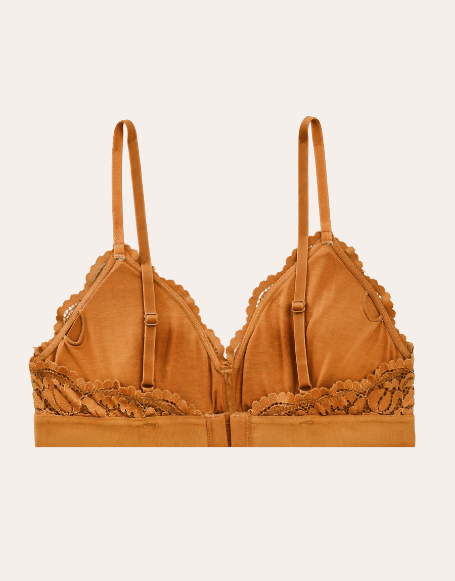 Dream Lace Triangle Bralette - Bronze