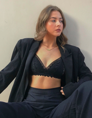 Romantic Lace Cheeky - Black