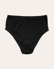 Soft Rib High Rise Brief - Black