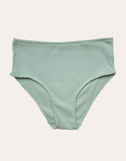 Soft Rib High Rise Brief - Mint